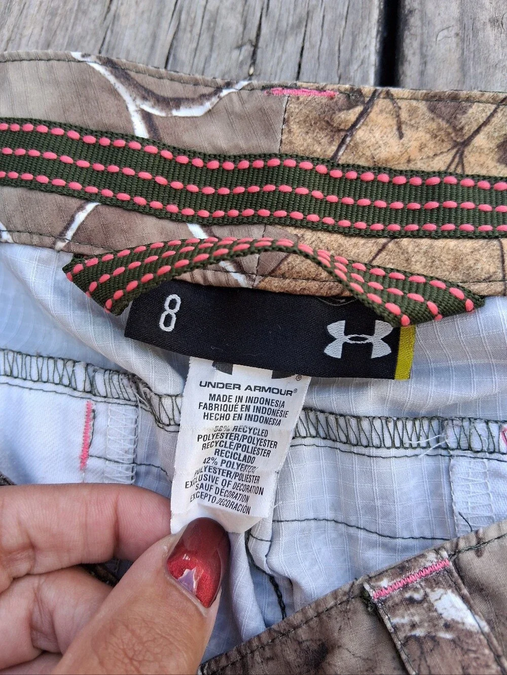Under Armour Realtree Camo Hunting Pants with Pink Accent